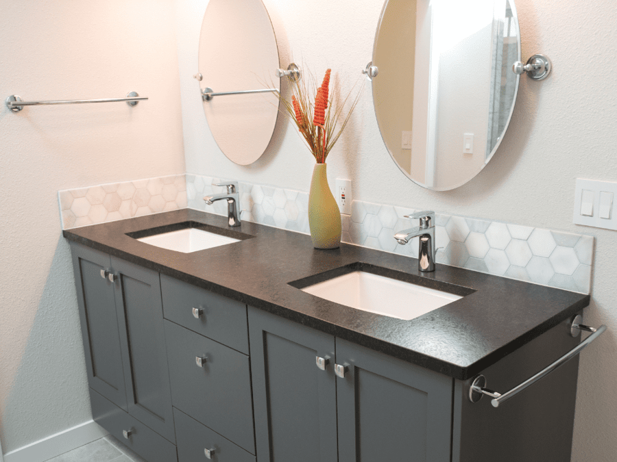 Double Vanity in Bathroom Remodel